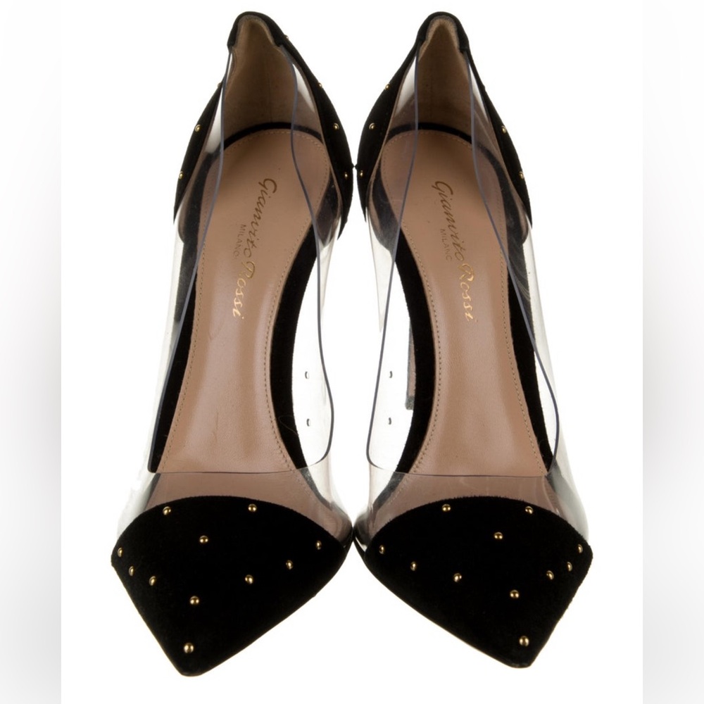 Gianvito Rossi Plexi Suede Women's Shoes